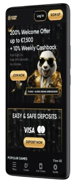 GoldenPanda Casino op Mobiel